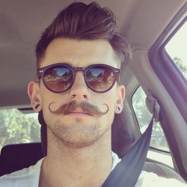 17. Hipster Hairstyle With Beard Styles